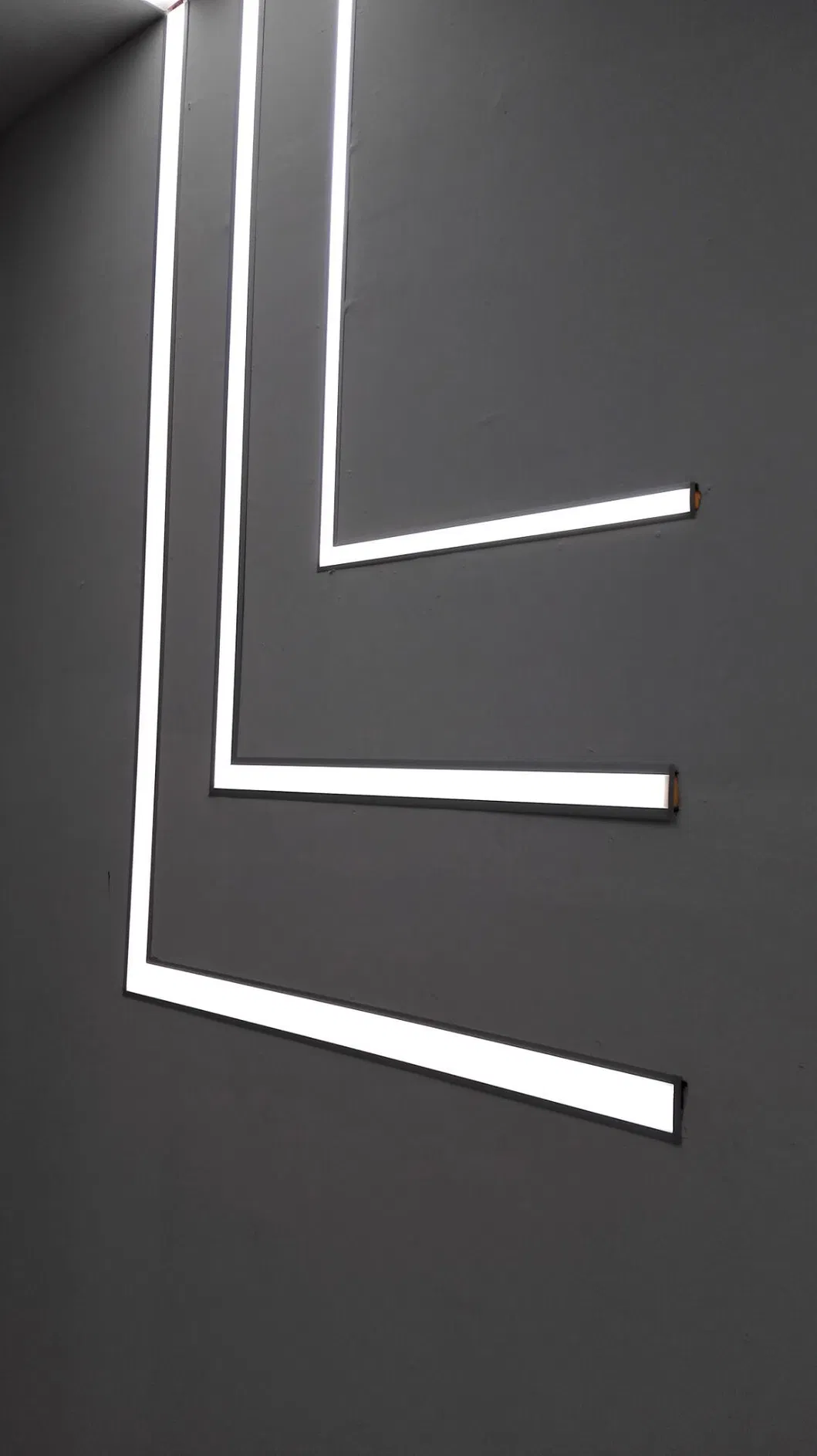 55×35mm LED aluminum profile installation example