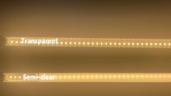 Lichteffect van verschillende bekledingen