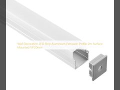 Wall Decoration LED Strip Aluminium Extrusion Profile 2m Surface Mounted 19*20mm