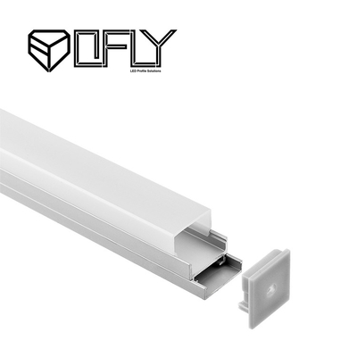 Warm LED Lighting Profile Surface Mounted LED Profile 20*20mm Indoor LED Strip Lights