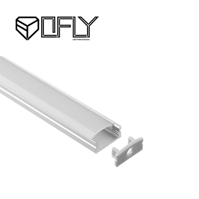 Oppervlakte Opgezette Aluminium LEIDENE Profieluitdrijving 17.3*8.2mm voor LEIDENE Strook