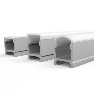 Het Aluminium LEIDEN van magneetlampen Profiel 14*18mm de Vorm van de Uitdrijvingshuisvesting H