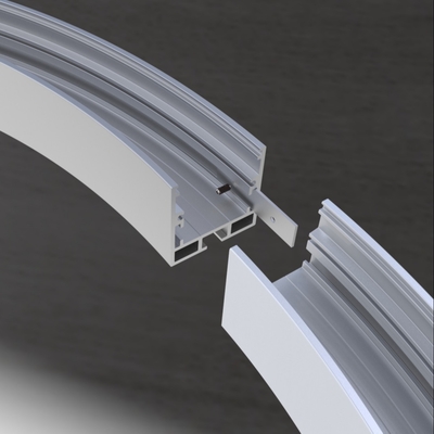 35*35mm van de Cirkel LEIDENE Geanodiseerde het Aluminiumlegering Profielstrook Uitdrijving